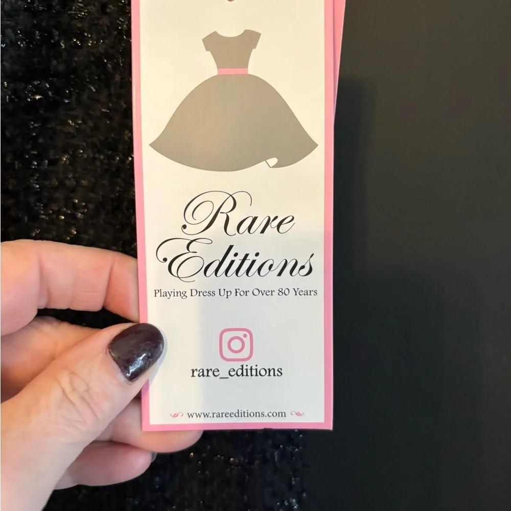 Rare Editions Black Textured Kids Dress